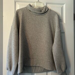 CALIA by Carrie Underwood Light Gray Cowl Neck Sweater